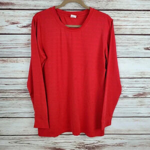 Zyia Active Women's XXL (14/16) Chili Red Chill Long Sleeve Vented Top S…